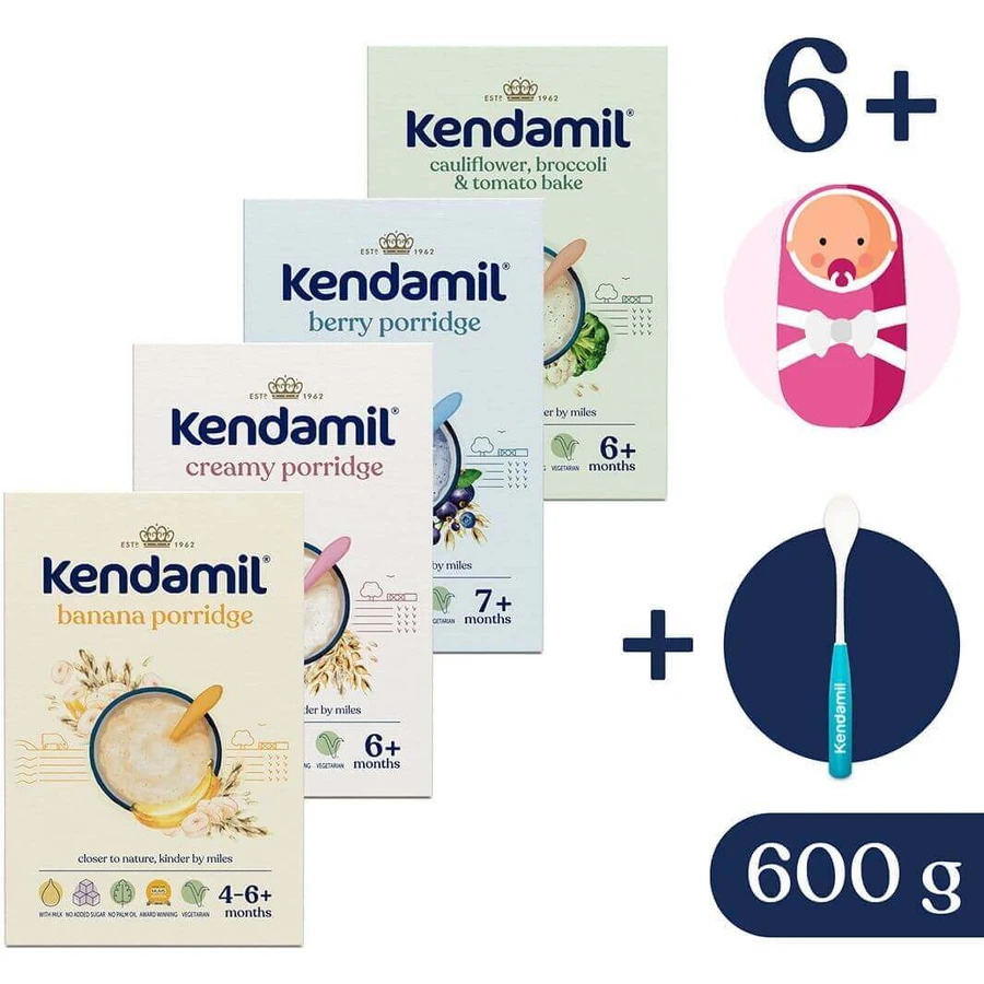 Kendamil Mliena kaa, вариация 4 x 150 г: цены и характеристики