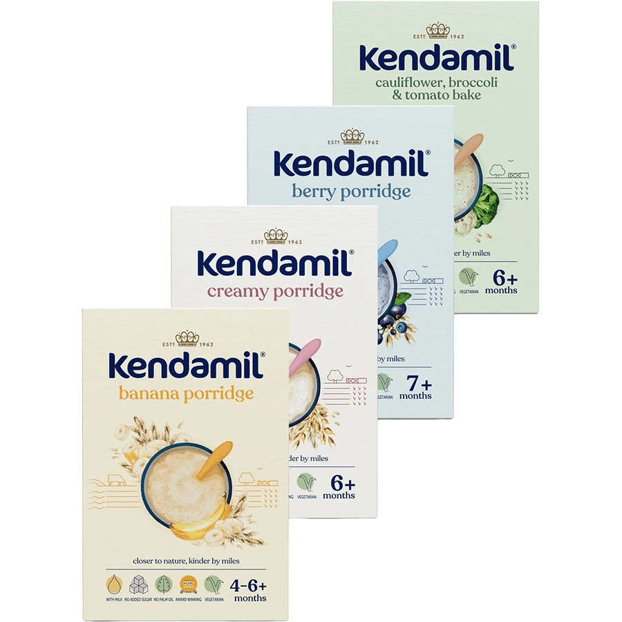 Kendamil Mliena kaa, вариация 4 x 150 г: цены и характеристики