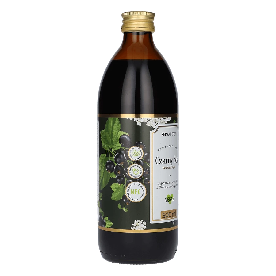 SEMA Herba Black Elderberry, фруктовый сок, 500 мл: цены и характеристики