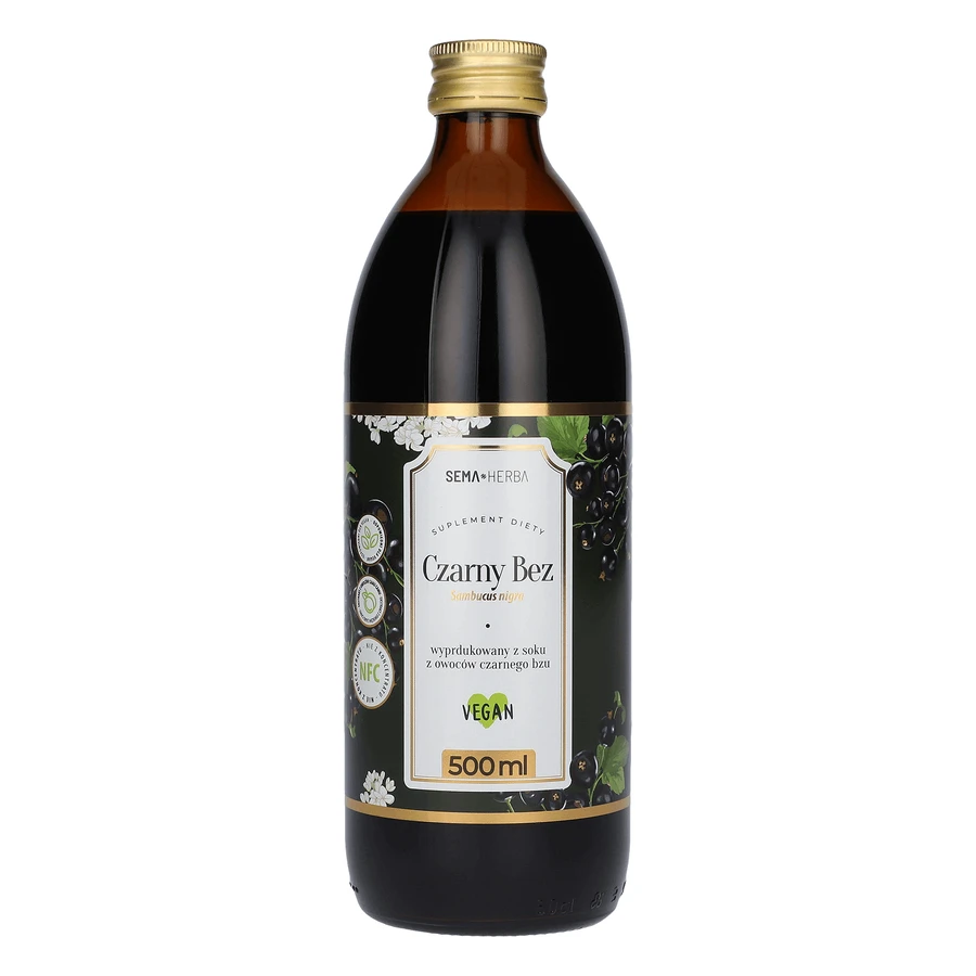 SEMA Herba Black Elderberry, фруктовый сок, 500 мл: цены и характеристики