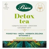 Bi Fix, детокс-чай, травяной и фруктовый чай, 15 пакетиков Утеряна упаковка