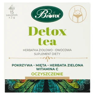 Bi Fix, детокс-чай, травяной и фруктовый чай, 15 пакетиков Утеряна упаковка