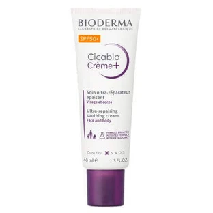 Відновлювальний крем Cicabio Creme+ SPF50+, 40 мл, Bioderma
