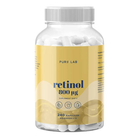 Pure Lab Retinol 800 г, 240 вегасских капсул: цены и характеристики