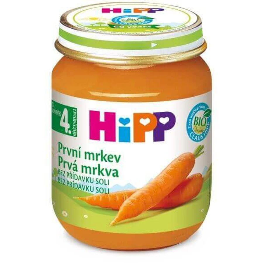 HiPP Овощное пюре BIO First морковное 125 г: цены и характеристики