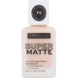 Revolution Relove, Тональна основа під макіяж Supermatte F2, 1×24 мл, макіяж
