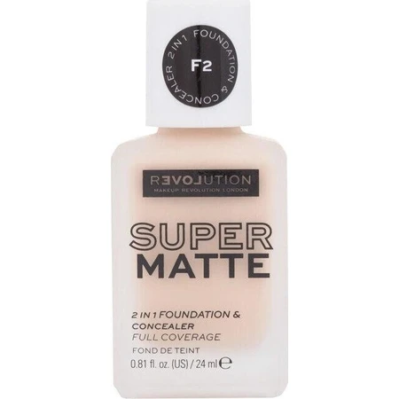 Revolution Relove, Supermatte Foundation F2, макияж 1×24 мл, макияж: цены и характеристики