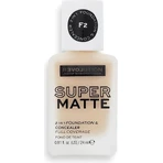 Revolution Relove, Supermatte Foundation F2, макияж 1×24 мл, макияж: цены и характеристики