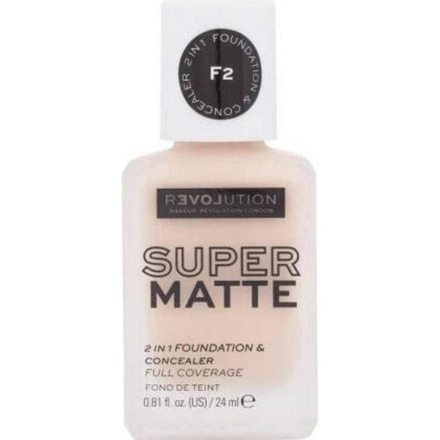 Revolution Relove, Supermatte Foundation F2, макияж 1×24 мл, макияж: цены и характеристики