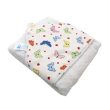 Полотенце с шапочкой, белое с бабочками, 80x90 см, Baltic Bebe