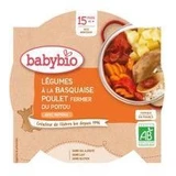Овощи Babybio меню с курицей по-баскски и рисом 260 г