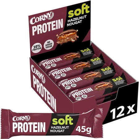 Протеиновый батончик Corny Protein SOFT Фундучная нуга 45 г: цены и характеристики