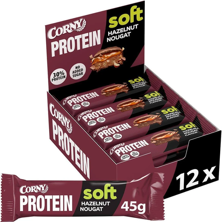Протеиновый батончик Corny Protein SOFT Фундучная нуга 45 г: цены и характеристики