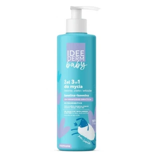 Idee Derm Baby el 3в1 очищающее средство для лица, тела и волос с первого дня жизни, 400 мл