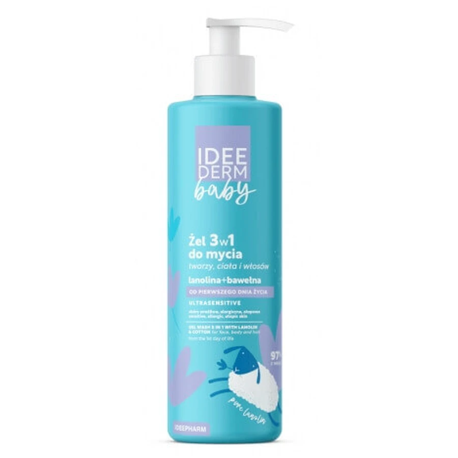Idee Derm Baby el 3в1 очищающее средство для лица, тела и волос с первого дня жизни, 400 мл: цены и характеристики
