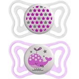 CHICCO Physio Light силиконовая пустышка nony для мальчика 2 шт, 2-6 м+ 1×2 шт, ортодонтическая пустышка