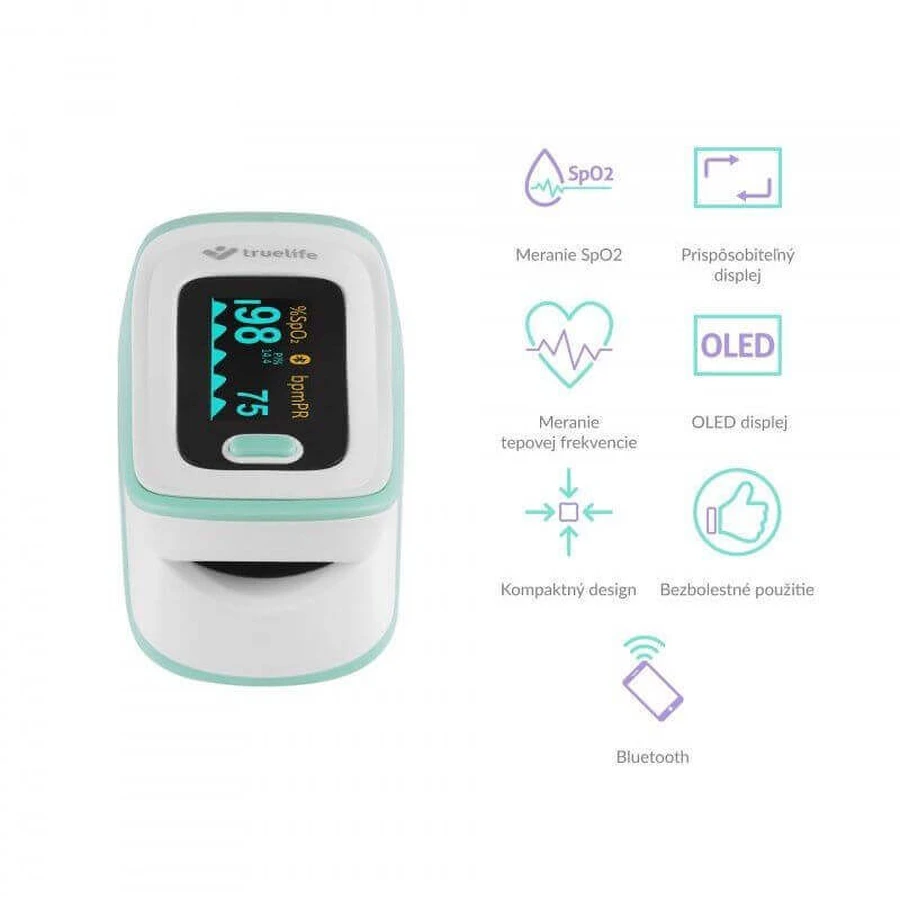 Пульсоксиметр TrueLife Oximeter X5 BT с Bluetooth: цены и характеристики