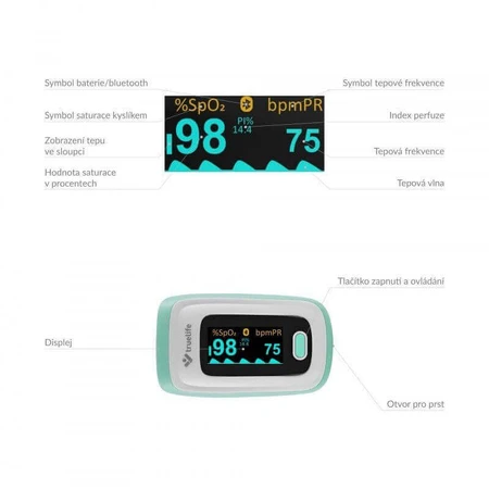 Пульсоксиметр TrueLife Oximeter X5 BT с Bluetooth: цены и характеристики
