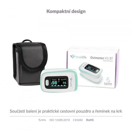 Пульсоксиметр TrueLife Oximeter X5 BT с Bluetooth: цены и характеристики
