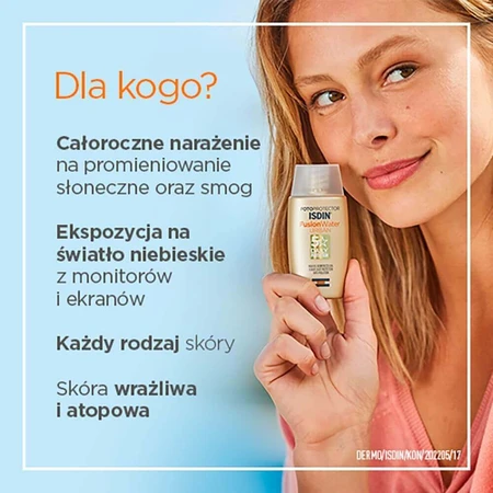 Сонцезахисний крем для обличчя Isdin Fotoprotector Fusion Water Urban SPF30, 50 мл : ціни та характеристики