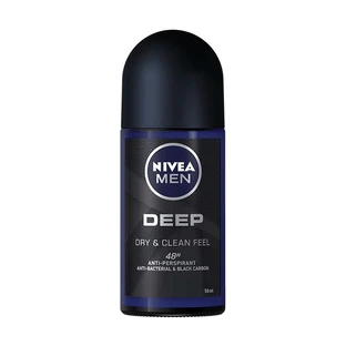 Дезодорант роликовый для мужчин Deep Black, 50 мл, Nivea