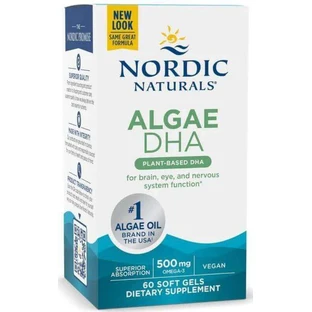 Водорості ДГК для веганів 60 м'яких гелів Nordic Naturals
