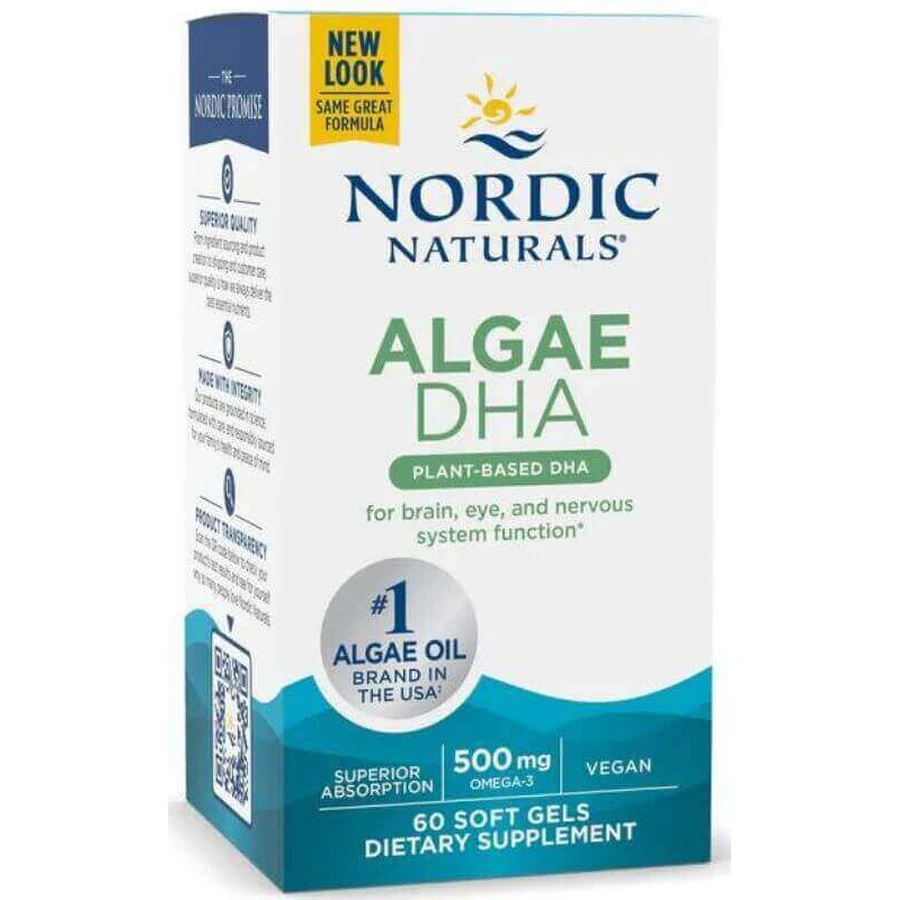 Водорості ДГК для веганів 60 м'яких гелів Nordic Naturals: ціни та характеристики
