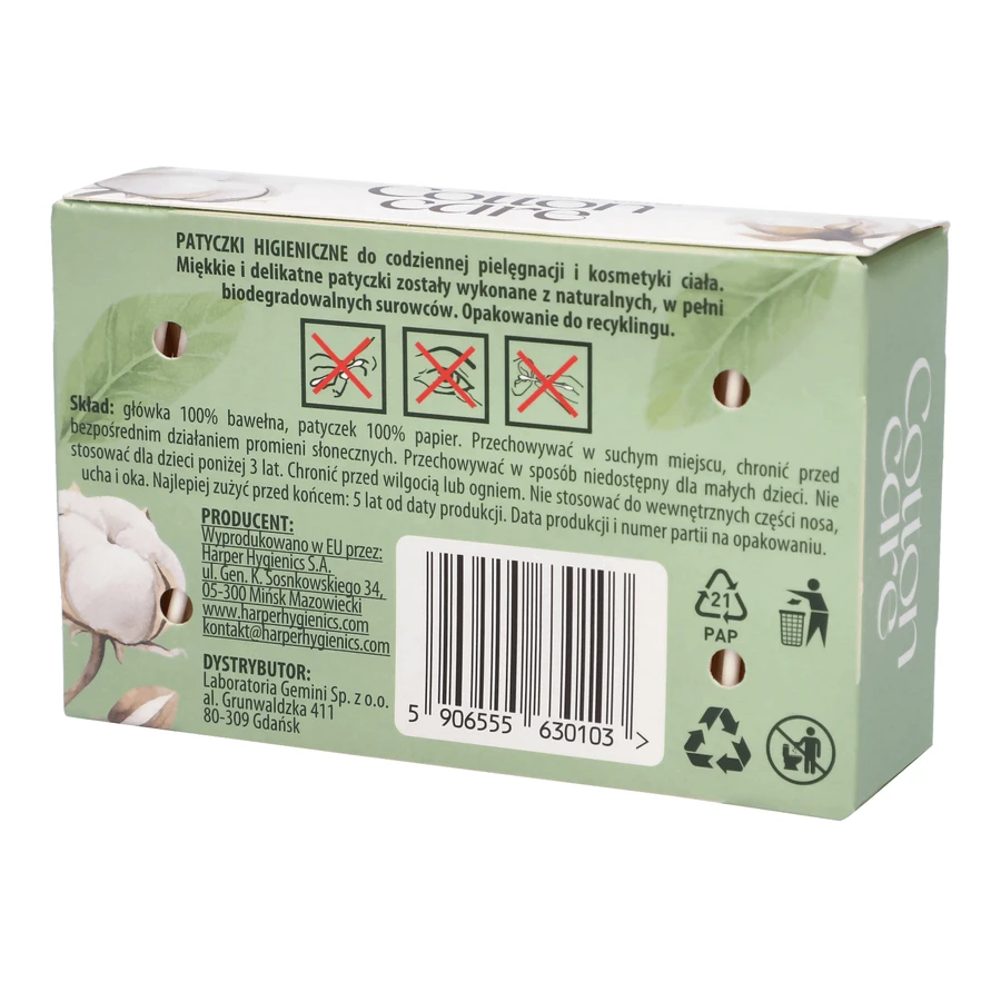 CottonCare, ватні палички, 200 шт: ціни та характеристики