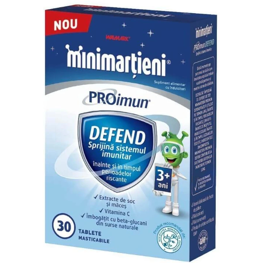 Марсианчики ПРОімун Захист Walmark Minimartians PROimun Defend, з 3 років, 30 таблеток: ціни та характеристики