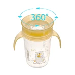 Поильник Akuku с поворотом на 360°, с ручками, прозрачный, 240 мл: цены и характеристики