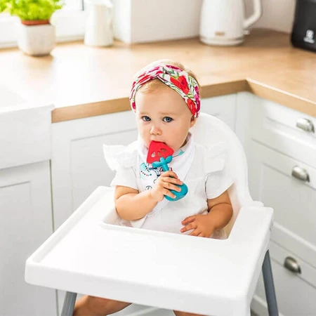 BabyOno Смачний кавун, розвиваючий прорізувач з брязкальцем, 499/02, після 3 місяців, 1 шт.: ціни та характеристики