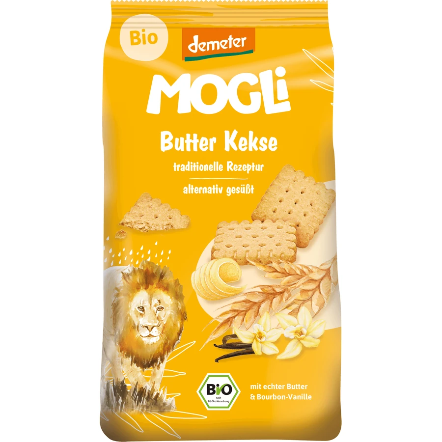 MOGLi BIO Масляное печенье с ванилью Бурбон с сертификацией Demeter 125 гр.: цены и характеристики