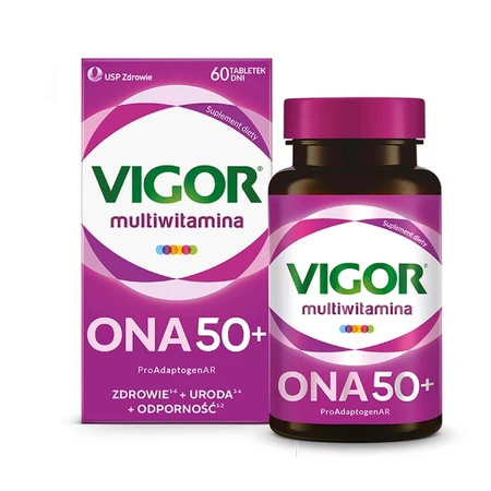 Мультивитамины Vigor Ona 50+, 60 таблеток: цены и характеристики