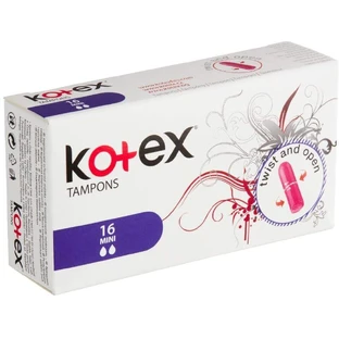Kotex® Tampons Міні-гігієнічні тампони 16 шт