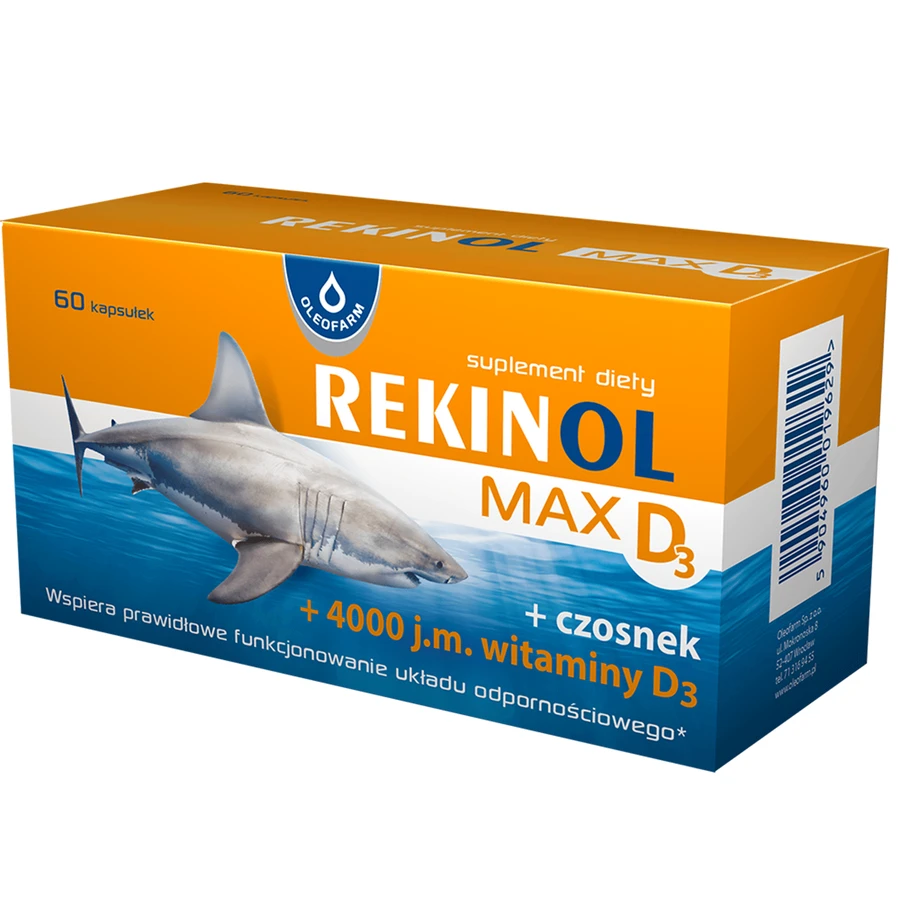 Rekinol Max D3, 60 капсул: ціни та характеристики