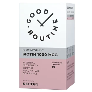 Биотин 1000 мкг Good Routine, 30 вегетарианских капсул, Secom