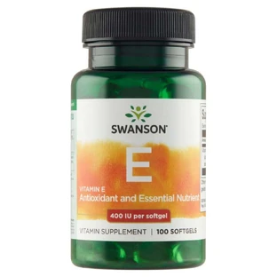 Swanson E, натуральный витамин E 400 МЕ, 100 капсул E