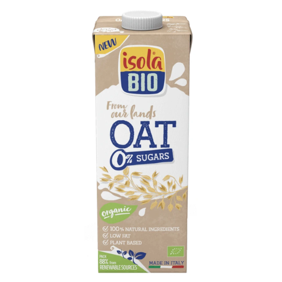 Органічний вівсяний напій 0% цукру, 1л, Isola Bio: ціни та характеристики