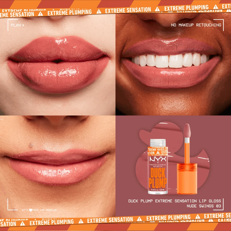 Блиск для губ NYX Professional Makeup Duck Plump Lip Gloss 03 Нюдові гойдалки 7 мл: ціни та характеристики