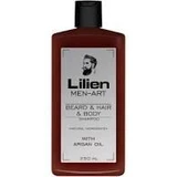 Lilien Men Art шампунь для бороди, волосся та тіла білий 250 мл