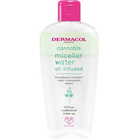 Двухфазная мицеллярная вода Dermacol Cannabis 1×200 мл, мицеллярная вода: цены и характеристики