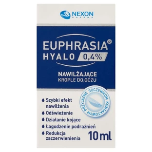 Глазные капли Euphrasia Hyalo 0,4%, увлажняющие, 10 мл