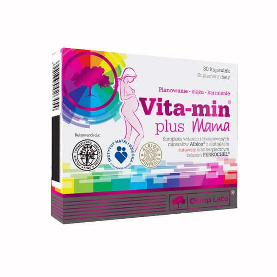 Olimp Vita-Min Plus Mama, 30 капсул ЗАБРУДНЕНА УПАКОВКА: ціни та характеристики