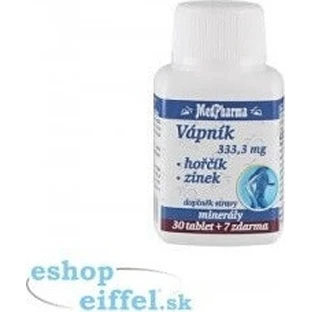 MedPharma CALCIUM 333,3 мг + магний + цинк 1×37 табл, кальций + магний + цинк