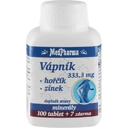 MedPharma CALCIUM 333,3 мг + магний + цинк 1×37 табл, кальций + магний + цинк: цены и характеристики