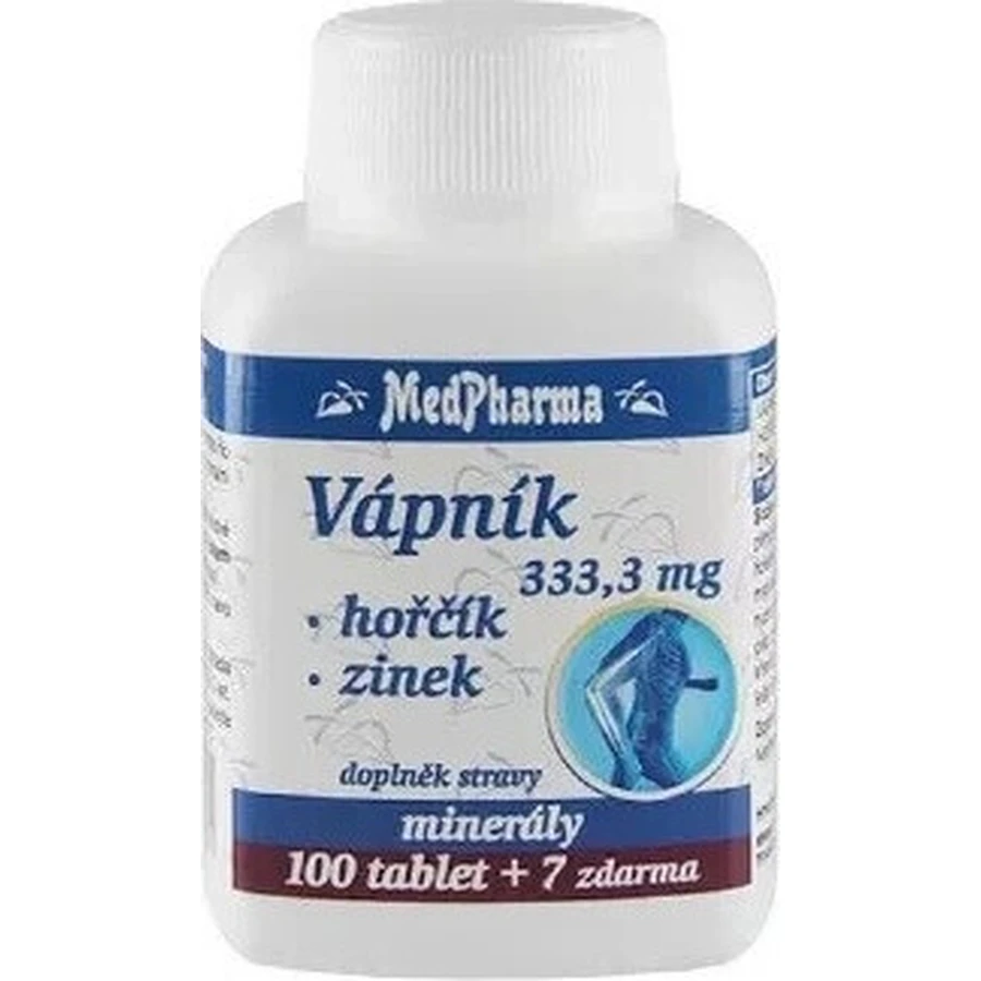 MedPharma CALCIUM 333,3 мг + магний + цинк 1×37 табл, кальций + магний + цинк: цены и характеристики