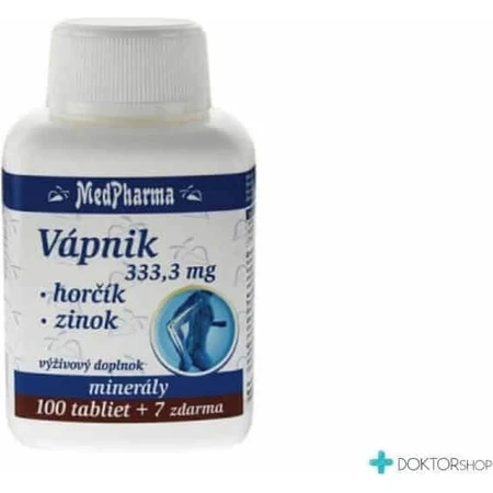 MedPharma CALCIUM 333,3 мг + магний + цинк 1×37 табл, кальций + магний + цинк: цены и характеристики