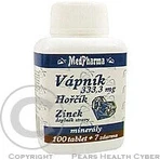 MedPharma CALCIUM 333,3 мг + магний + цинк 1×37 табл, кальций + магний + цинк: цены и характеристики