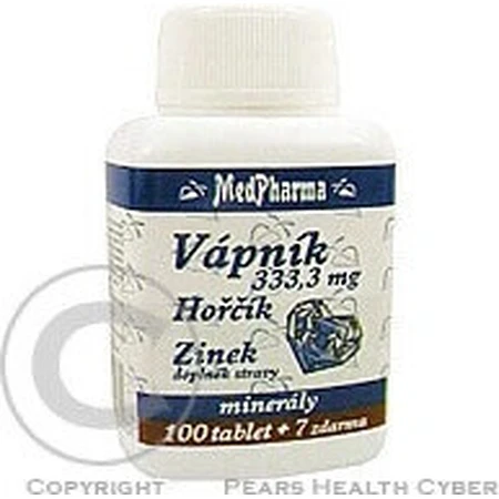 MedPharma CALCIUM 333,3 мг + магний + цинк 1×37 табл, кальций + магний + цинк: цены и характеристики