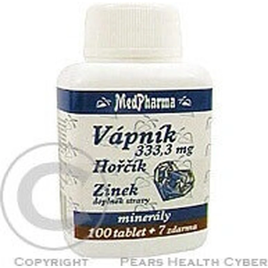 MedPharma CALCIUM 333,3 мг + магний + цинк 1×37 табл, кальций + магний + цинк: цены и характеристики